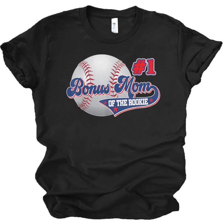 Bonus Mom Rookie Of Year 1st Birthday Baseball Theme Unisex Jersey T-Shirt