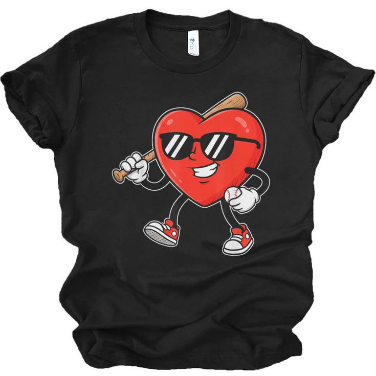 Boy Valentines Day Heart Love Baseball Boys Men Kids Unisex Jersey T-Shirt