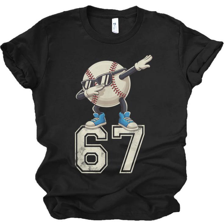 Boys Kids 67 Six Seven Sunglasses Dabbing Baseball Lover Unisex Jersey T-Shirt