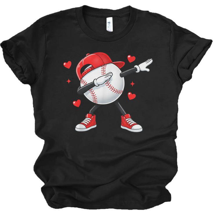 Boys Valentines Baseball Unisex Jersey T-Shirt