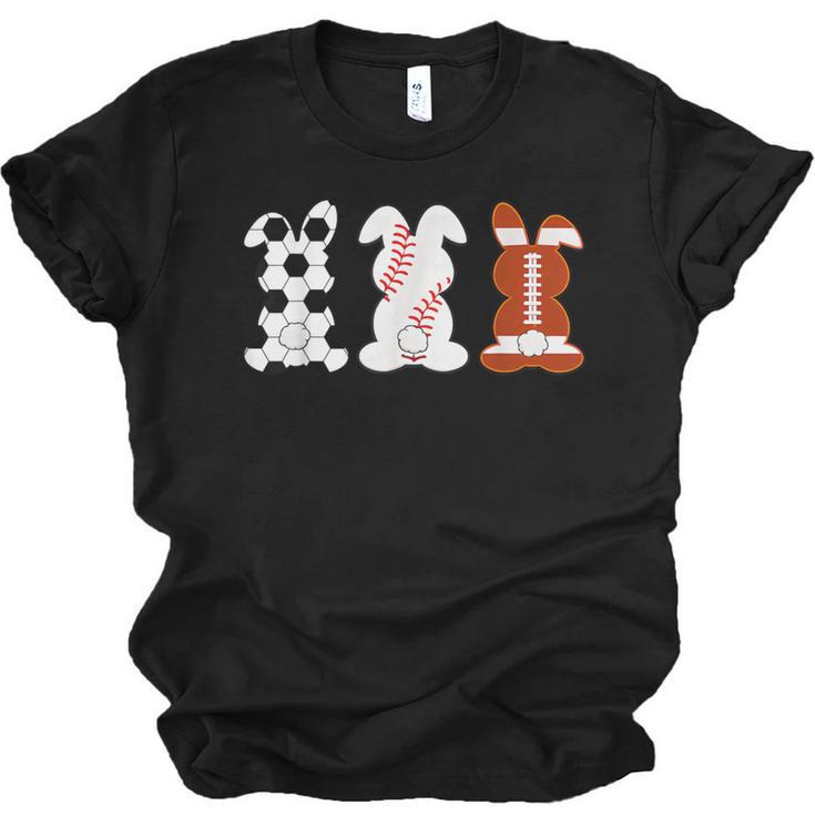 Bunny Football Baseball Sport Easter Day Unisex Jersey T-Shirt