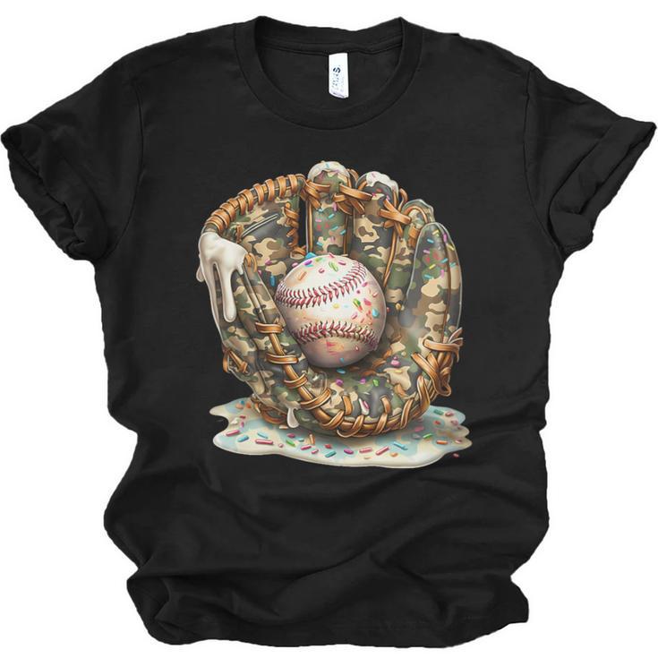 Camo Baseball Gloves Lifestyle 101 Apparel Drip Ice Cream Unisex Jersey T-Shirt