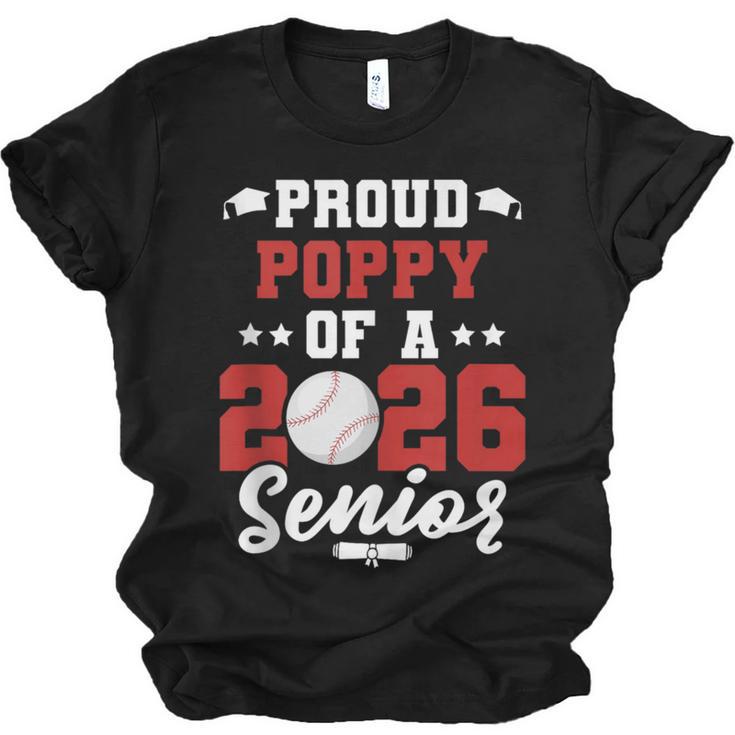 Class Of 2026 Senior Year Baseball Poppy 2026 Graduate Unisex Jersey T-Shirt