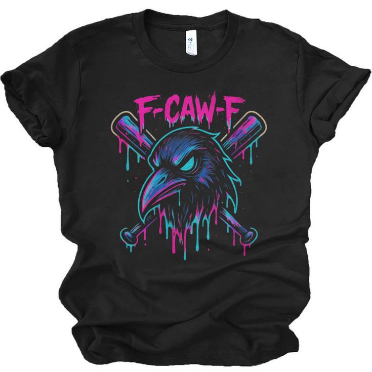 Cool Baseball F Caw F Crow Fcawf Raven Fawk Off Bird Unisex Jersey T-Shirt