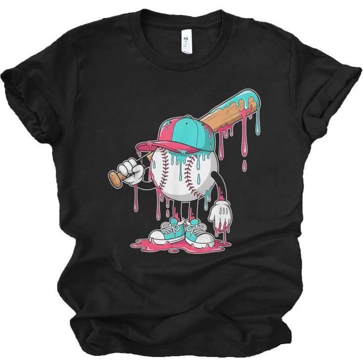 Drip Baseball For Boys Ice Cream Drip Youth Boys Sprinkles Unisex Jersey T-Shirt