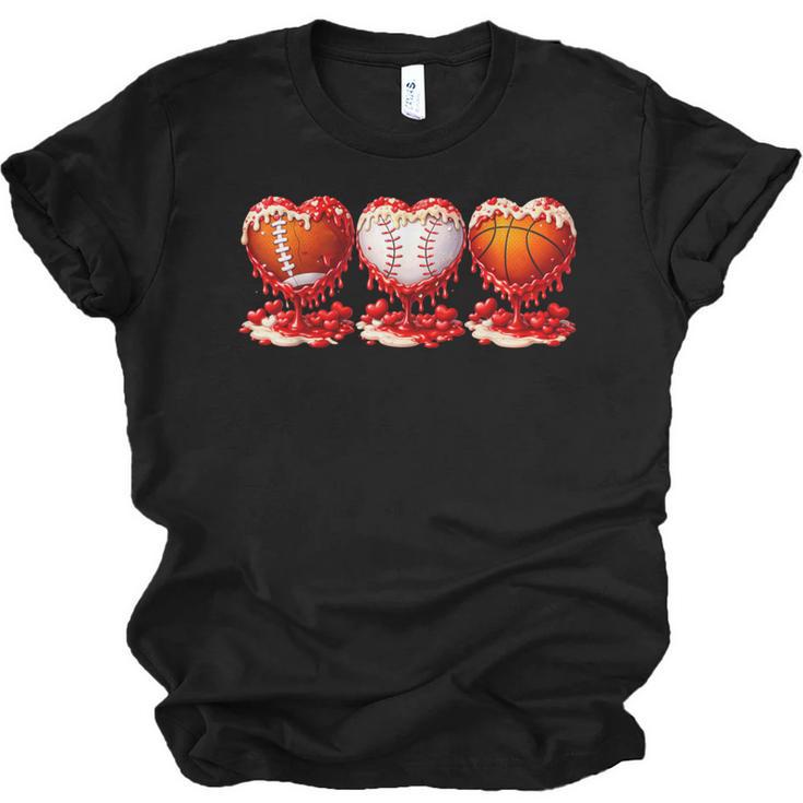 Drip Valentines Day Basketball Baseball Football Boy Men Kid Unisex Jersey T-Shirt