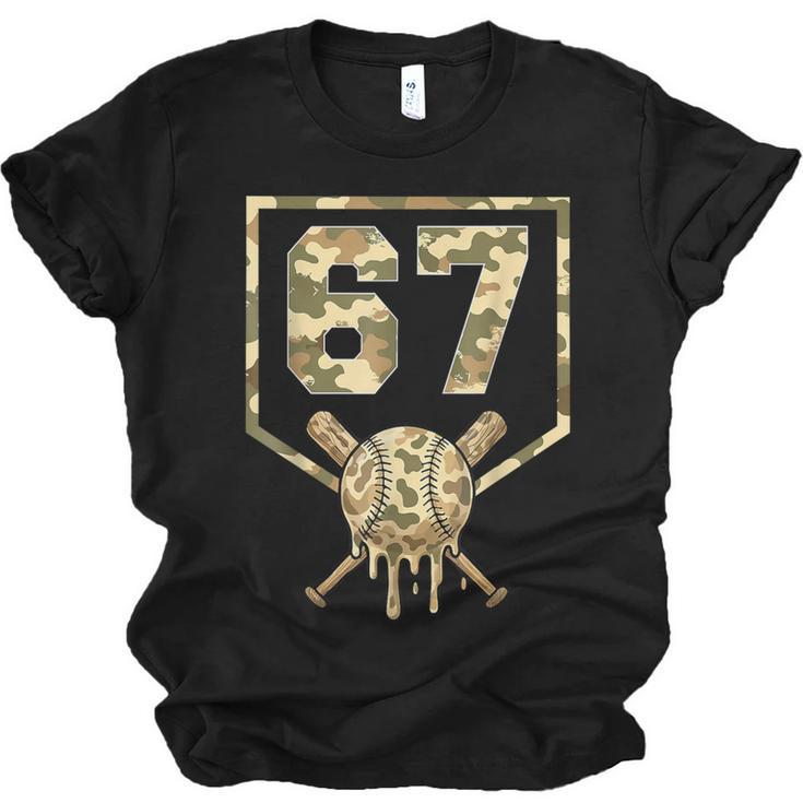 Dripping Camo 67 Baseball Ice Cream Drip 6-7 Six Seven Boy Unisex Jersey T-Shirt
