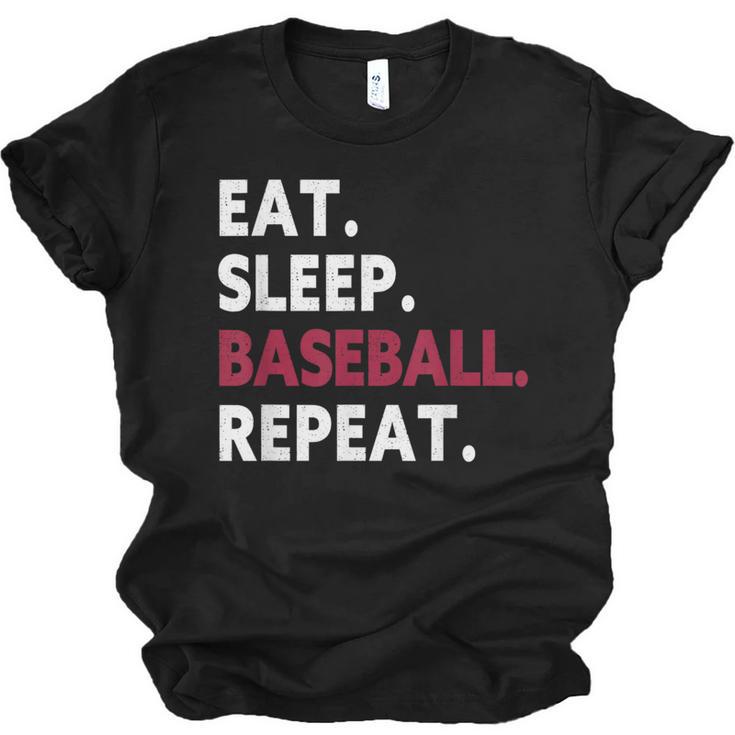 Eat Sleep Baseball Repeat Baseball Player Unisex Jersey T-Shirt