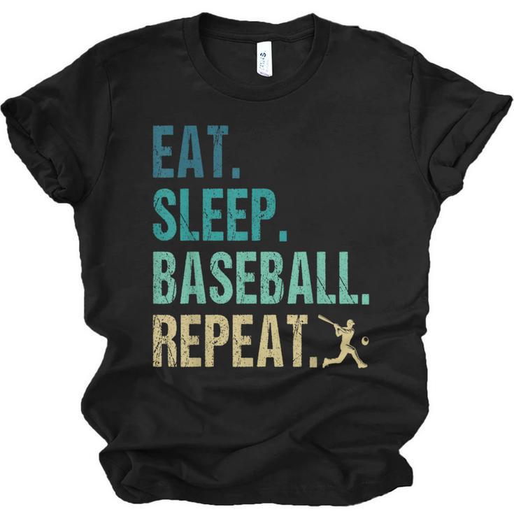Eat Sleep Baseball Repeat Baseball Player Baseball Unisex Jersey T-Shirt