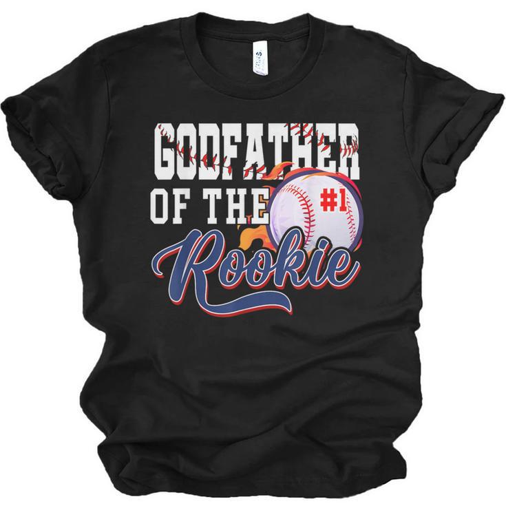 Godfather Rookie Of Year 1st Birthday Baseball Theme Unisex Jersey T-Shirt