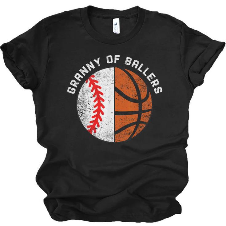 Granny Of Ballers Baseball Basketball Grandma Granny Unisex Jersey T-Shirt