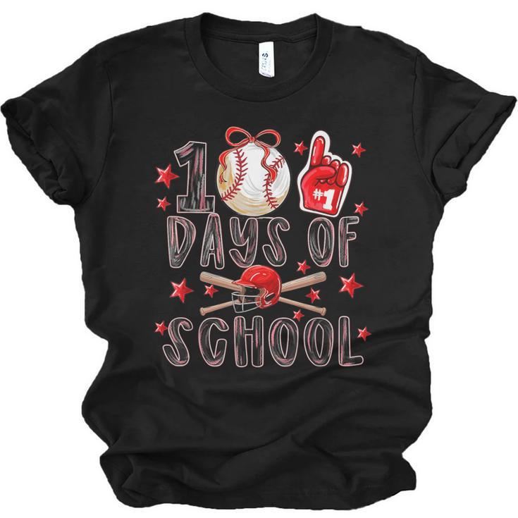 Happy 101 Days Of School Baseball Sports 100th Day Unisex Jersey T-Shirt