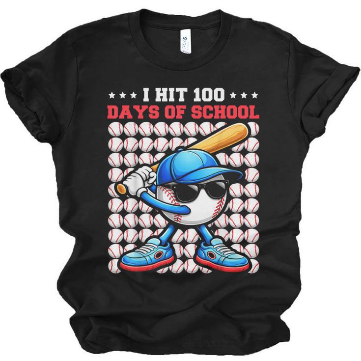 I Hit 100 Days Of School Baseball Player Kids Boys Son Unisex Jersey T-Shirt