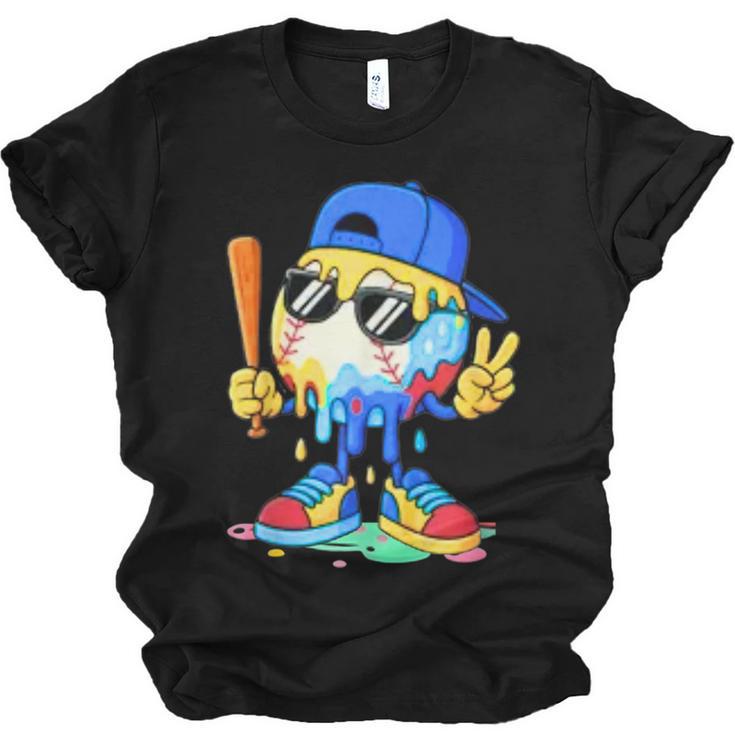 Ice Cream Baseball Drip Spots Sprinkle For Boys Youth Kids Unisex Jersey T-Shirt