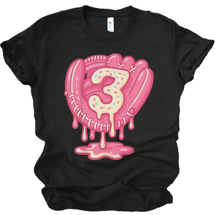 Ice Cream Baseball Glove 3rd Birthday Edition Unisex Jersey T-Shirt
