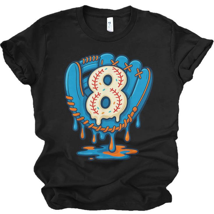 Ice Cream Baseball Glove 8th Birthday Edition Unisex Jersey T-Shirt
