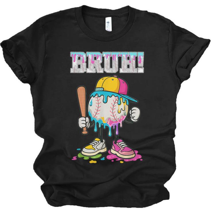 Ice Cream Drip Baseball Bruh Baseball Drip Boy Youth Unisex Jersey T-Shirt