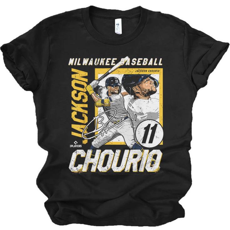 Jackson Chourio Milwaukee MLB Baseball Player MLBJCH203M Unisex Jersey T-Shirt