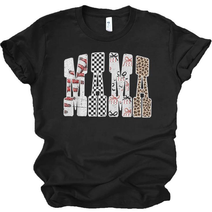 Mama Baseball Season Happy Game Day Trendy Sports Mom Unisex Jersey T-Shirt