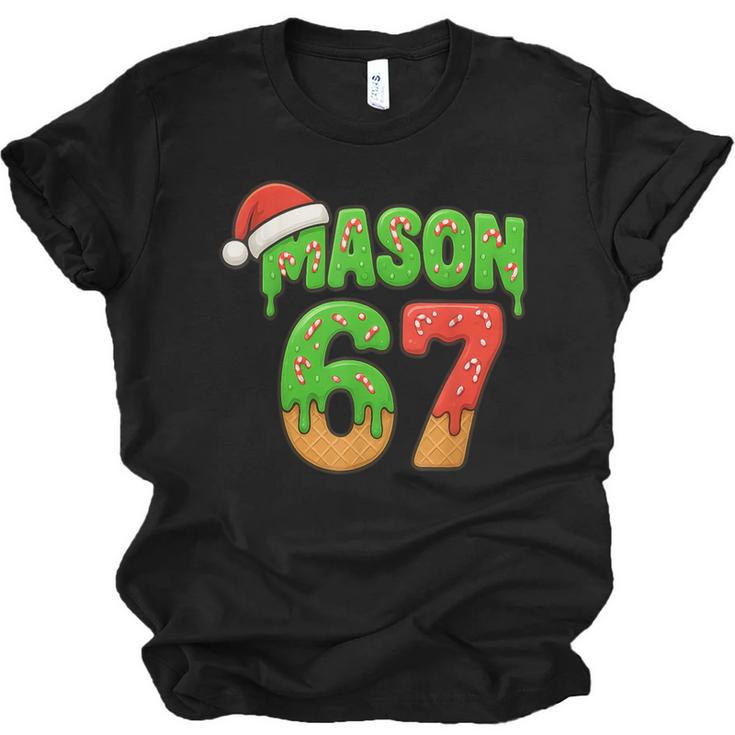 Mason 67 Christmas Ice Cream Drip Meme Six Seven Baseball Unisex Jersey T-Shirt
