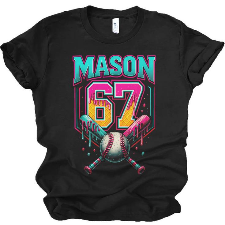 Mason 67 Ice Cream Drip Baseball Ice Cream Drip Unisex Jersey T-Shirt