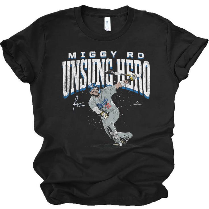 Miguel Rojas Unsung Hero Los Angeles Baseball MLBPA Unisex Jersey T-Shirt