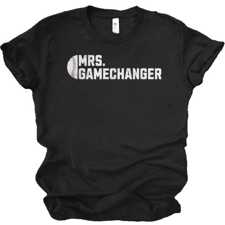 Mrs Gamechanger Baseball Scorekeeper Love Unisex Jersey T-Shirt