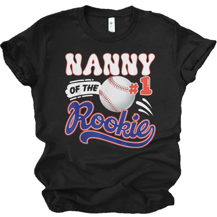 Nanny Rookie Of Year 1st Birthday Baseball Theme Matching Unisex Jersey T-Shirt
