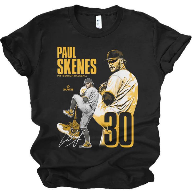 Paul Skenes Pittsburgh MLB Baseball Players MLBPSK304N Unisex Jersey T-Shirt