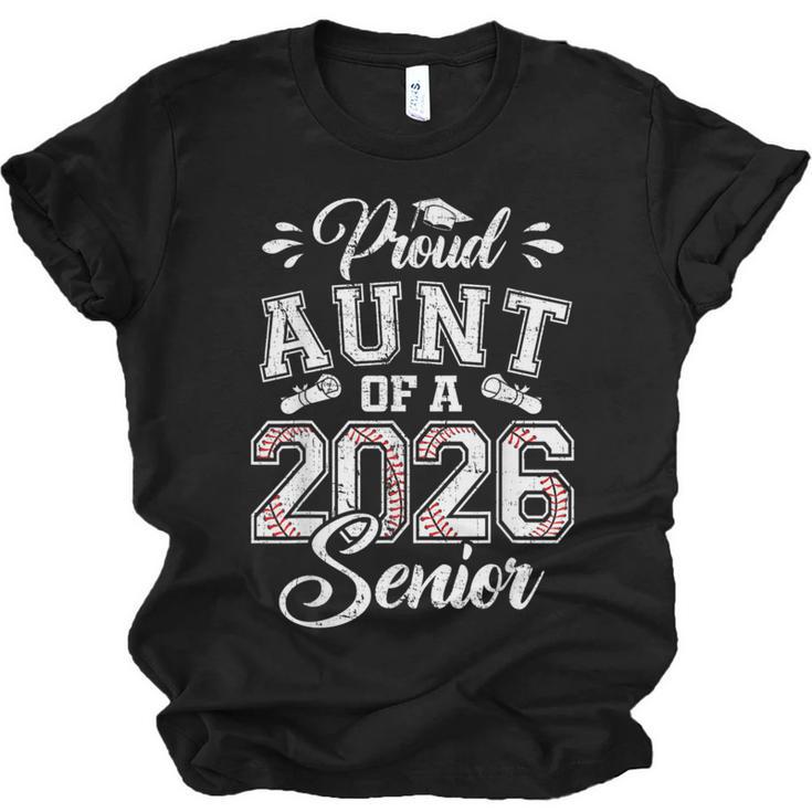 Proud Aunt Of A 2026 Senior Baseball Graduate Unisex Jersey T-Shirt