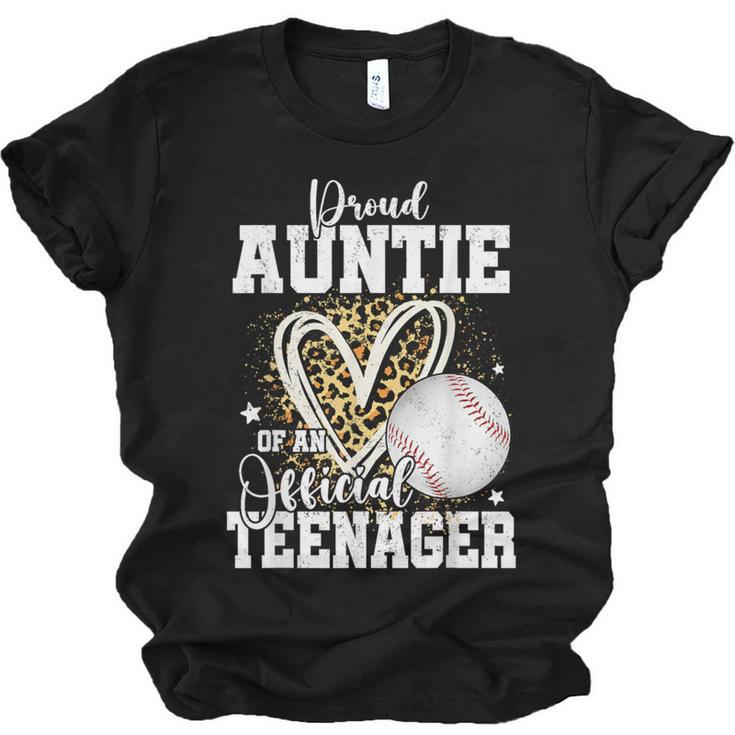 Proud Auntie Of An Official Teenager 13th Birthday Baseball Unisex Jersey T-Shirt