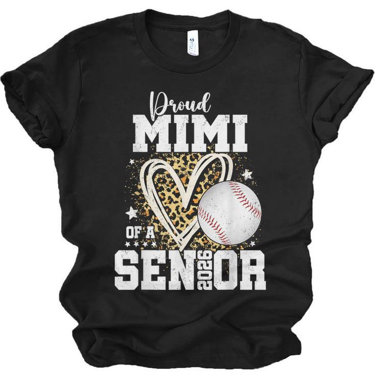 Proud Mimi Of A 2026 Senior Baseball Graduation Leopard Unisex Jersey T-Shirt