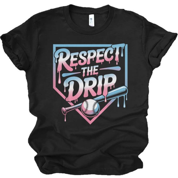 Respect The Drip Baseball Player Unisex Jersey T-Shirt