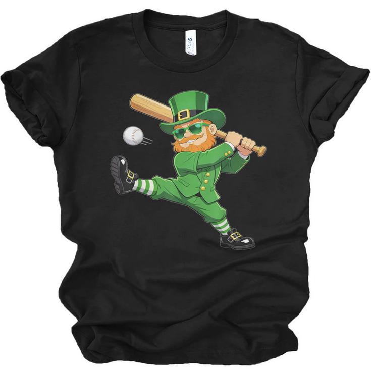 Retro Leprechaun Baseball St Patricks Day Sport Men Boy Kids Unisex Jersey T-Shirt