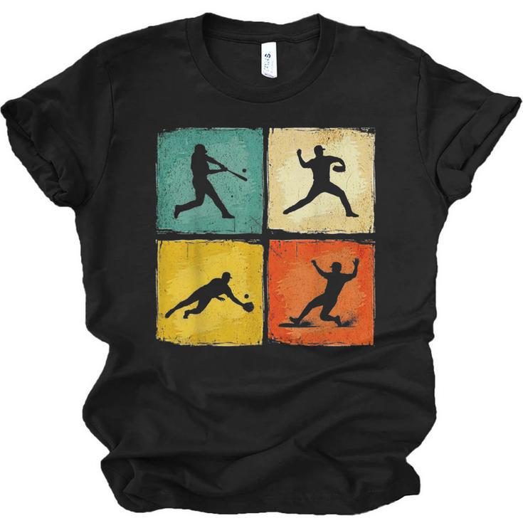 Retro Style Baseball Lover Playing Men Women Kids Baseball Unisex Jersey T-Shirt