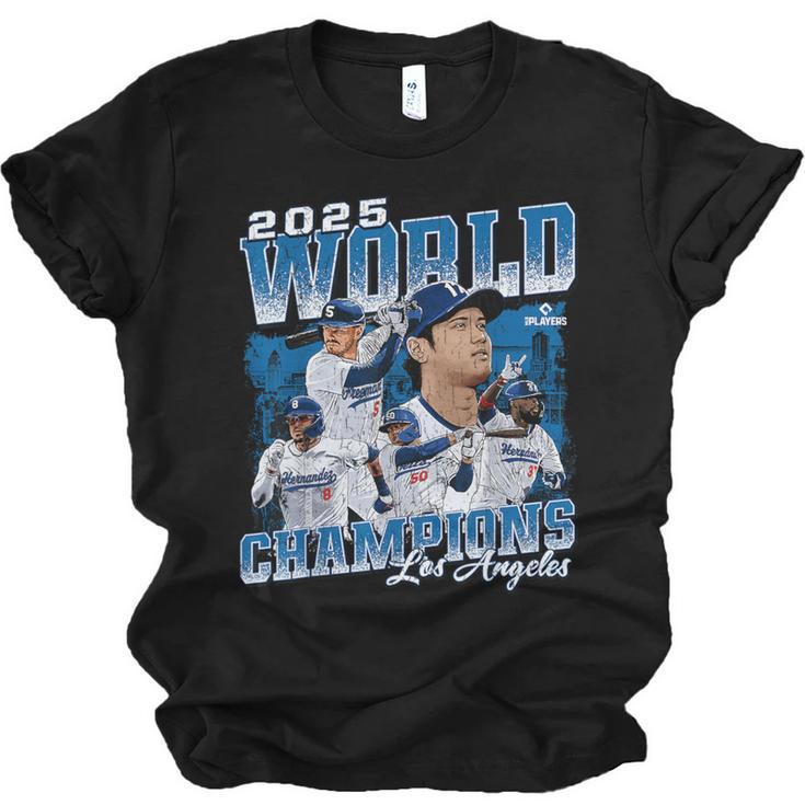 Shohei Ohtani 2025 Los Angeles Baseball Champions MLBPA Unisex Jersey T-Shirt