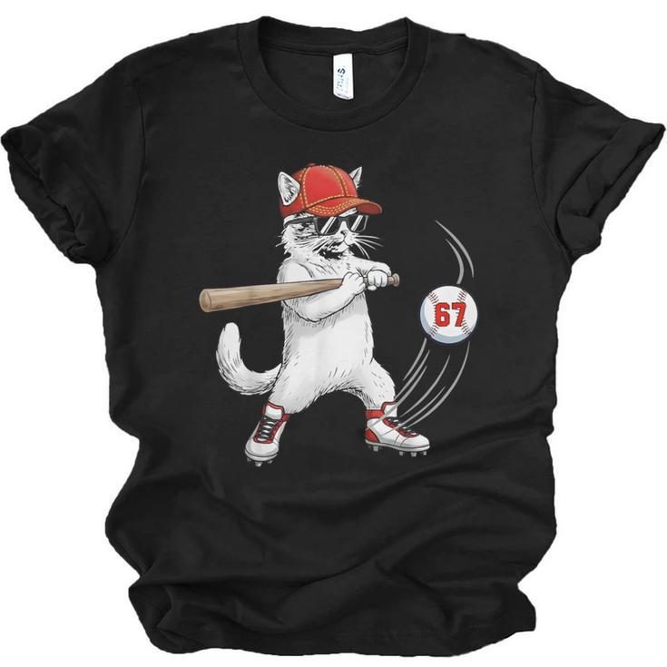 Six Seven 67 Baseball Cat Birthday Men Kids Boys Unisex Jersey T-Shirt