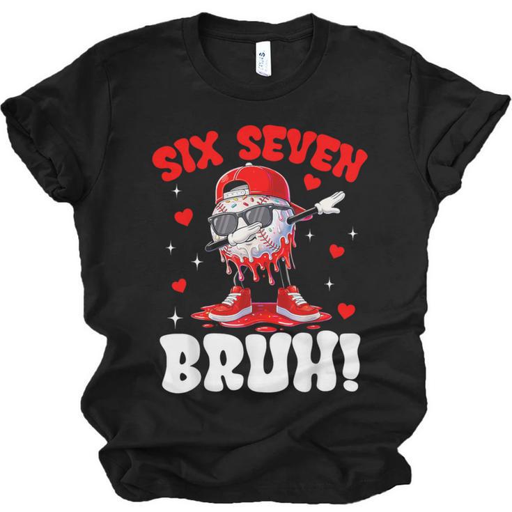 Six Seven 67 Bruh 6 7 Meme Valentine Baseball Drip Boys Kids Unisex Jersey T-Shirt