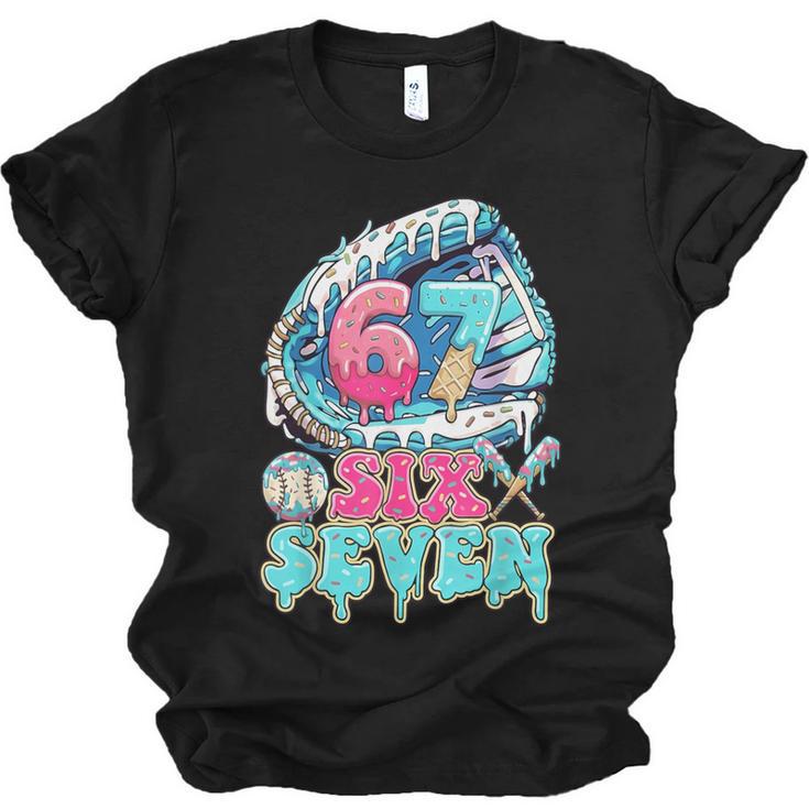 Six Seven 67 Ice Cream Drip Baseball For Boy Kids Youth Unisex Jersey T-Shirt