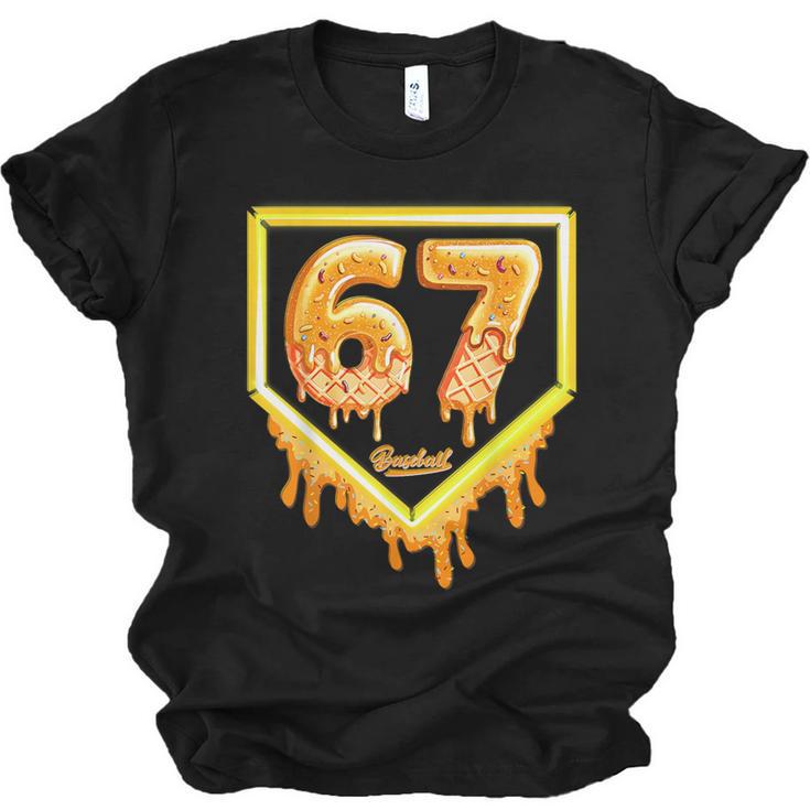 Six Seven 67 Meme Gen Alpha Slang Baseball 101 Unisex Jersey T-Shirt