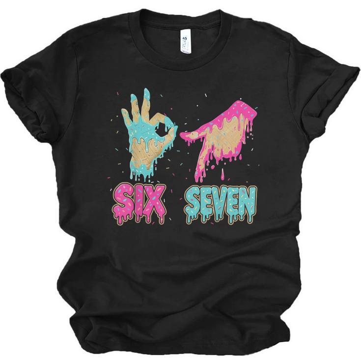 Six Seven 67 Meme Ice Cream Drip Baseball For Boy Kids Unisex Jersey T-Shirt