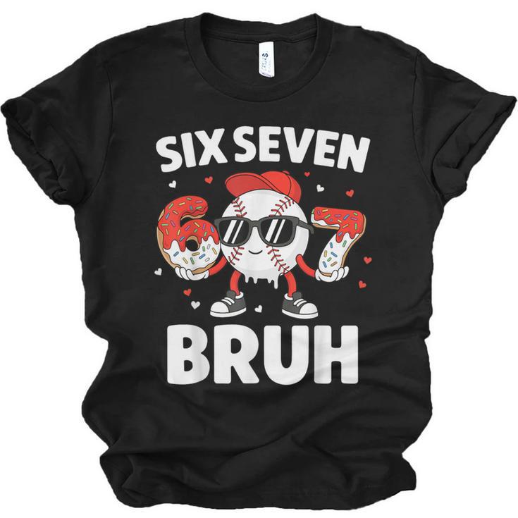 Six Seven Bruh Valentines Baseball Kids 67 Valentine Boys Unisex Jersey T-Shirt