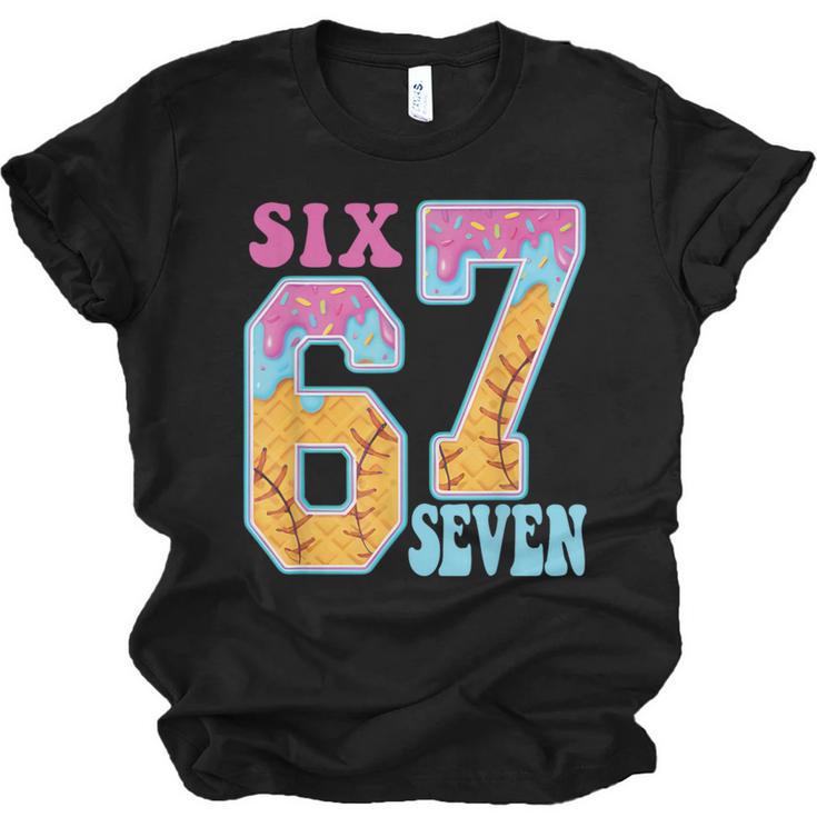 Six Seven Drip Baseball Player Number 67 Or 67th Birthday Unisex Jersey T-Shirt