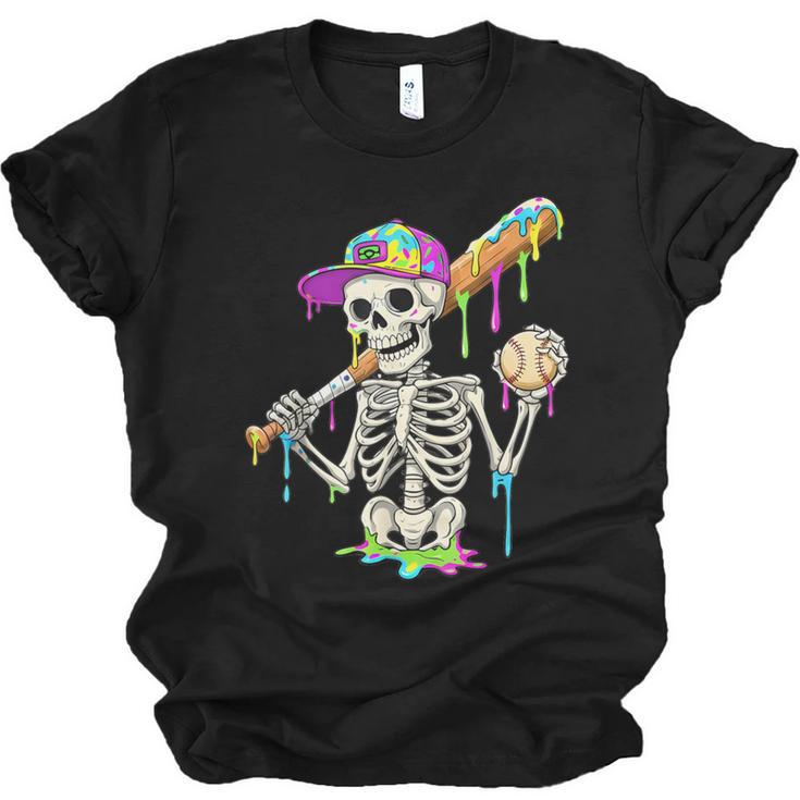 Skeleton Baseball Drip Boys Ice Cream Drip Youth Baseball Unisex Jersey T-Shirt