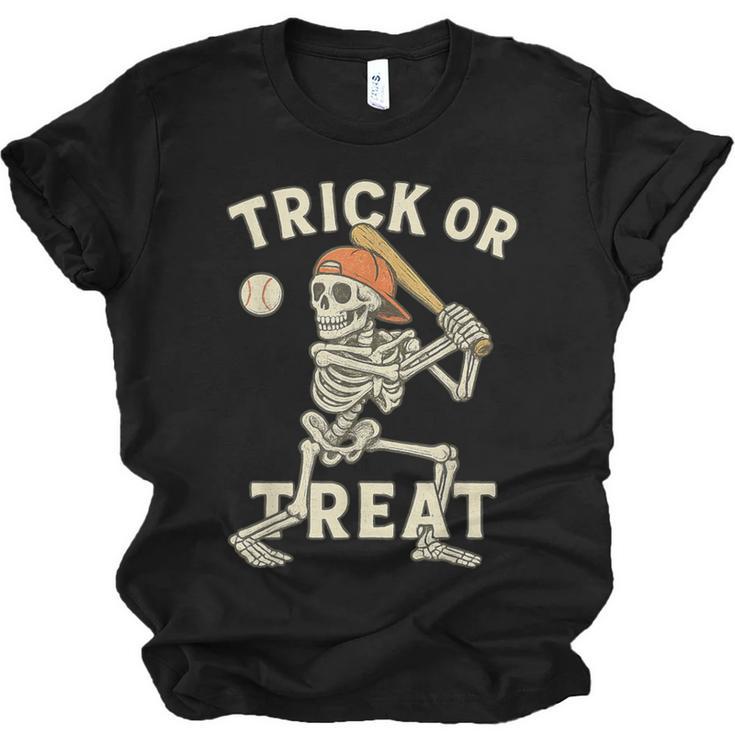 Skeleton Baseball Halloween Costume Men Boys Kids Tee Unisex Jersey T-Shirt