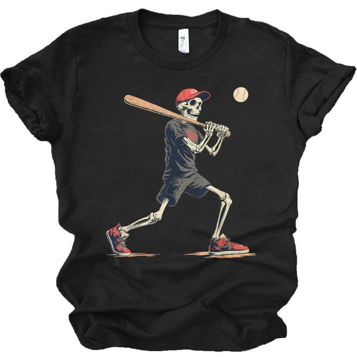 Skeleton Baseball Halloween Costume Men Boys Kids Unisex Jersey T-Shirt