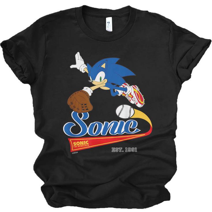 Sonic The Hedgehog Sonic Baseball Est 1991 Unisex Jersey T-Shirt