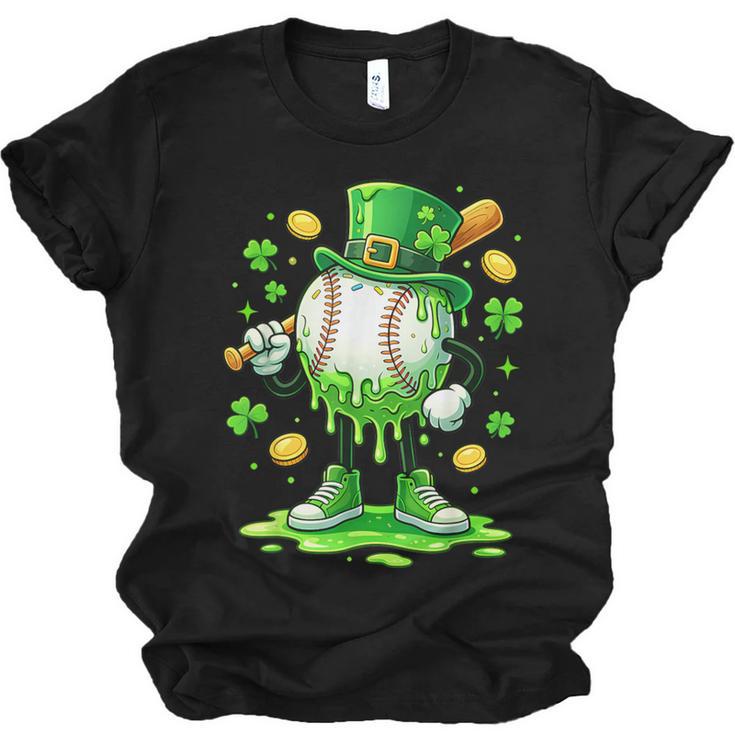 St Patrick Day Baseball Drip Ice Cream Baseball Unisex Jersey T-Shirt