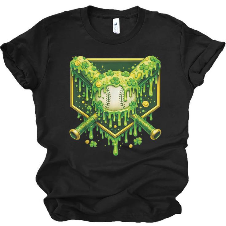 St Patrick's Day Baseball Boys Ice Cream Drip Youth Kids Unisex Jersey T-Shirt