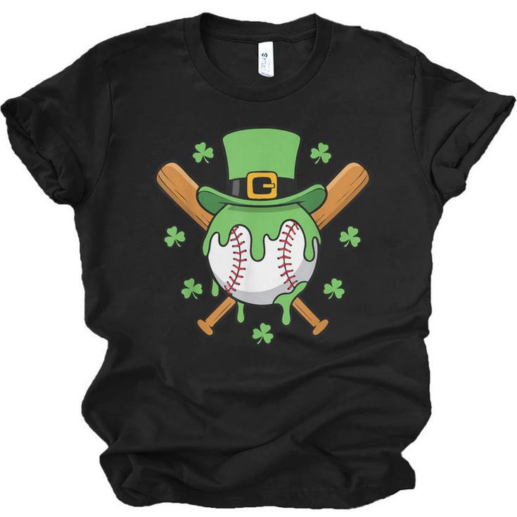 St Patricks Day Baseball Drip Ice Cream Baseball Home Plate Unisex Jersey T-Shirt